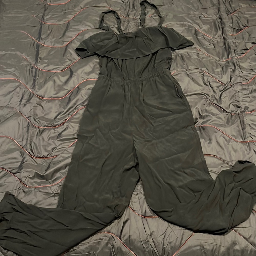 Madewell Apron Ruffle Jumpsuit
